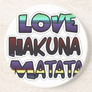 Dessous De Verre En Grès Love Hakuna Matata Cadfts