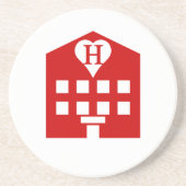 Dessous De Verre En Grès Love Hotel Japanese Emoji (Devant)