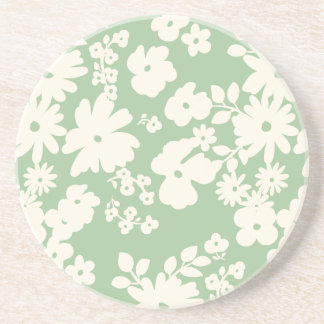 Dessous De Verre En Grès Lovely Daisies Pattern Custom Background Colors 