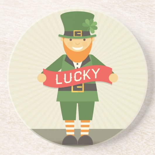 Dessous De Verre En Grès lucky leprechaun (Devant)
