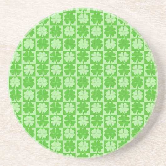 Dessous De Verre En Grès Lucky Shamrock (Devant)