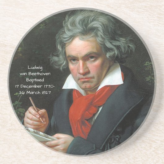 Dessous De Verre En Grès Ludwig van Beethoven, 1820 (Devant)