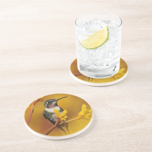 Dessous De Verre En Grès Lueur d'or (Côté)