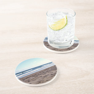 Dessous De Verre En Grès Lueur du rivage tropical de Floride