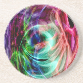 Dessous De Verre En Grès Lueur multicolore