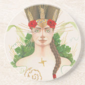 Dessous De Verre En Grès Lughnasadh Goddess Tailtiu (Devant)