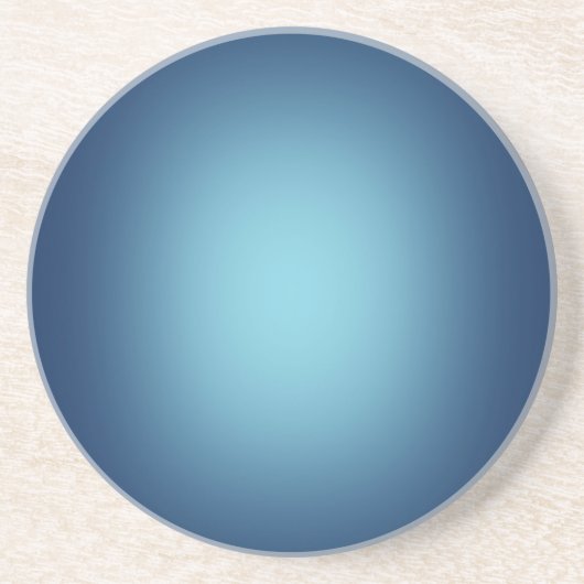 Dessous De Verre En Grès Lumière blanche sur bleu (Devant)