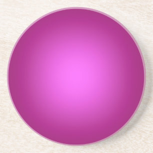 Dessous De Verre En Grès Lumière blanche sur rose
