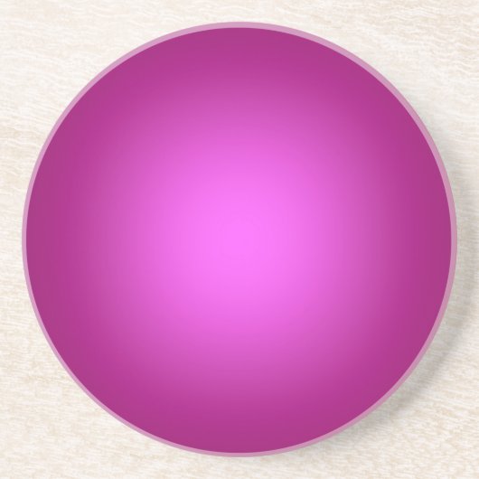 Dessous De Verre En Grès Lumière blanche sur rose (Devant)