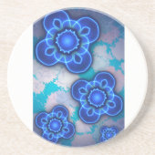 Dessous De Verre En Grès Lumière bleue (Devant)