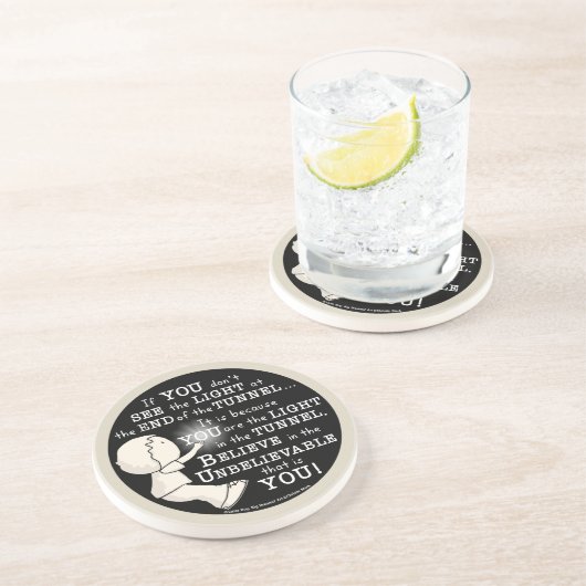 Dessous De Verre En Grès Lumière dans le tunnel (Côté)