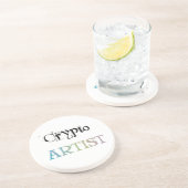 Dessous De Verre En Grès Lumière de l'artiste Crypto (Côté)