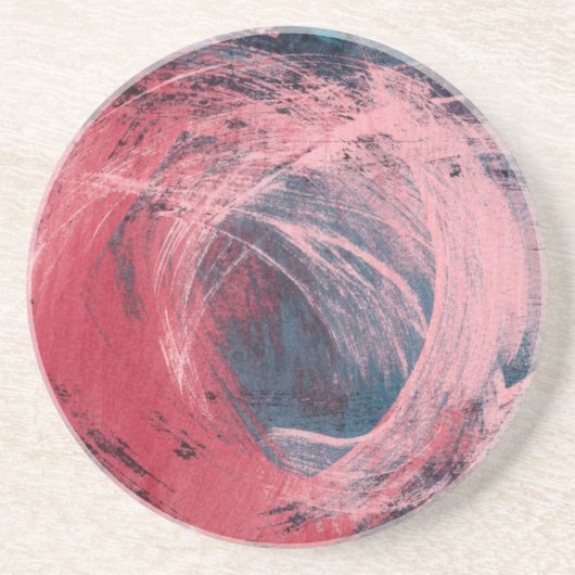 Dessous De Verre En Grès Lumière rose I (Devant)