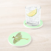 Dessous De Verre En Grès Luna Moth (Côté)