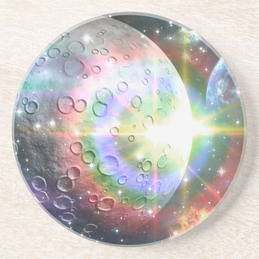 Dessous De Verre En Grès lune arc (Devant)