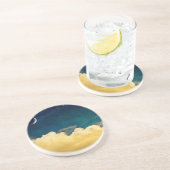 Dessous De Verre En Grès Lune et Cloudscape (Côté)