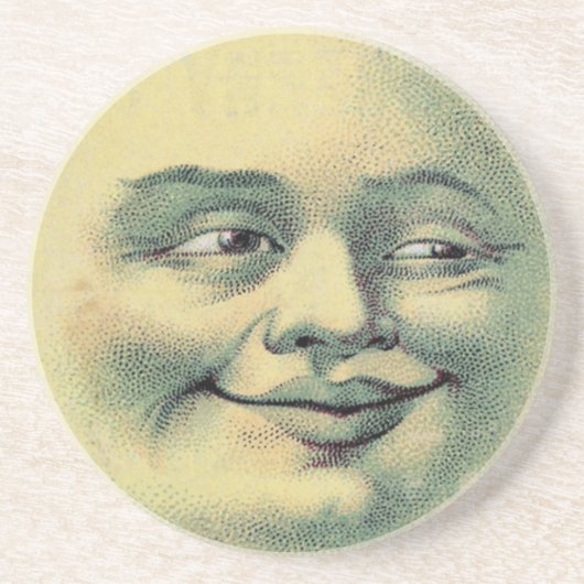 Dessous De Verre En Grès Lune vintage (Devant)