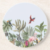 Dessous De Verre En Grès Lush Tropical Round Coaster Set - Jungle Cactus (Devant)