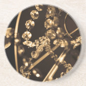 Dessous De Verre En Grès Lustre Sepia Crystal (Devant)