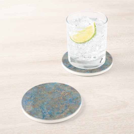 Dessous De Verre En Grès Luxe lapis Lazuli Marble (Côté)
