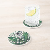 Dessous De Verre En Grès Lys de la Vallée Fée Illustration Printemps (Côté)