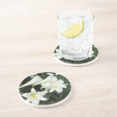 Dessous De Verre En Grès Lys de Pâques (Lilium regale) (Côté)