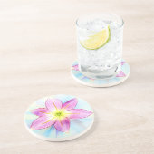 Dessous de verre en grès lys de pluie (Côté)