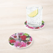 Dessous De Verre En Grès Lys et roses (Côté)