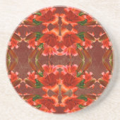 Dessous De Verre En Grès Lys Oriental Profond - Amélioré (Devant)