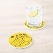 Dessous De Verre En Grès M. et Mme (Côté)