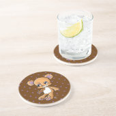 Dessous De Verre En Grès M. Teddy (Côté)