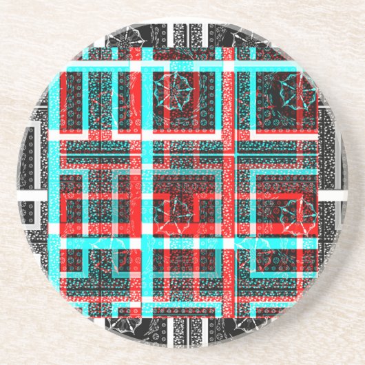 Dessous De Verre En Grès Ma conception de Maze Carré (Devant)