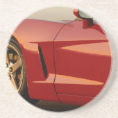Dessous De Verre En Grès Ma Corvette rouge (Devant)