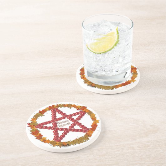 Dessous De Verre En Grès Mabon Pentacle (Côté)