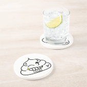 Dessous De Verre En Grès Macho Poop - Brootsch le PooPoo (Côté)