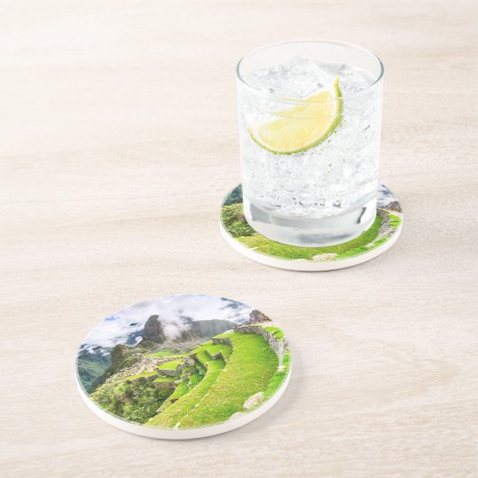 Dessous De Verre En Grès Machu Picchu, Cusco - Pérou (Côté)