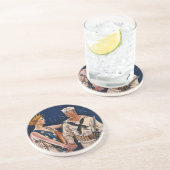 Dessous De Verre En Grès Madame Liberty rencontre la marine américaine (Côté)