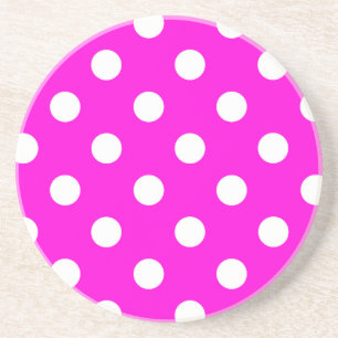 Dessous De Verre En Grès Magenta pois #FF00DC