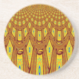 Dessous De Verre En Grès Magnifique vecteur d'impression tribale africaine