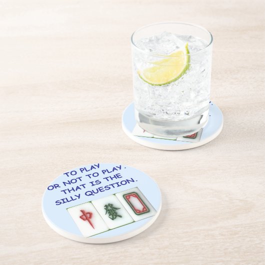 Dessous De Verre En Grès mahjong (Côté)