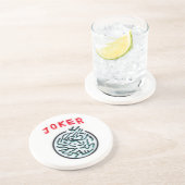Dessous De Verre En Grès MahJong symbole du jeu Joker tuile (Côté)