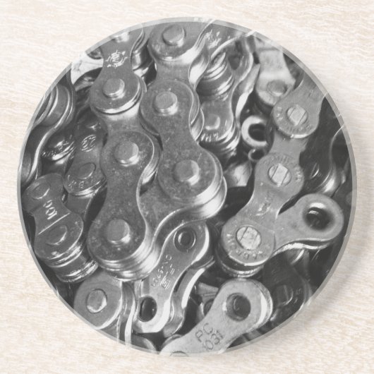 Dessous De Verre En Grès Maillons de chaîne de bicyclette (Devant)