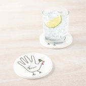 Dessous De Verre En Grès main de dinde (Côté)
