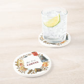 Dessous De Verre En Grès Mais la première couronne de café (Côté)