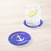 Dessous De Verre En Grès Maison de lac nautique (Côté)