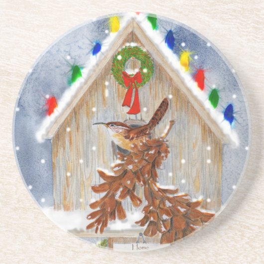 Dessous De Verre En Grès Maison douce à la maison (Devant)