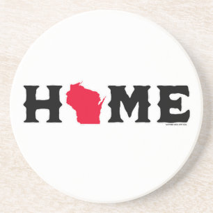 Dessous De Verre En Grès Maison du Wisconsin