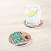 Dessous De Verre En Grès Maisons sur le front de mer (Côté)
