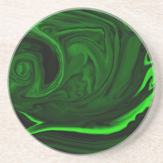 Dessous De Verre En Grès malachite vert texture (Devant)