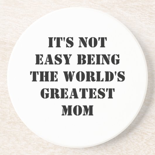 Dessous De Verre En Grès Maman (Devant)